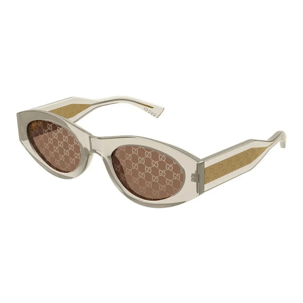NWT Gucci GG2065S-003 Yellow Brown 52mm Sunglasses
